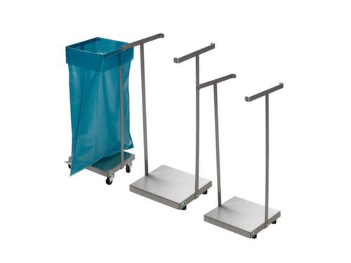 Supporto per sacchi per rifiuti aperto