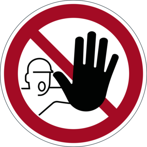 Durable Segno di divieto Vietato l'accesso alle persone non autorizzate, etichetta per ripiani, antiscivolo