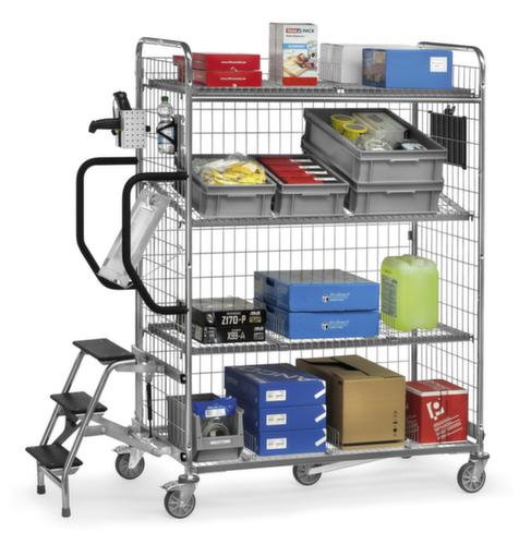 fetra Carrello commissionatore con pareti in rete