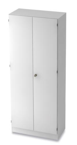 Armadio ufficio a doppia anta Up and Down, 5 altezze raccoglitori, bianco/bianco