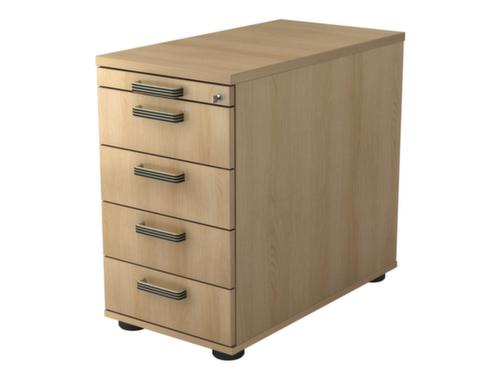 Contenitore per stand Up and Down, 4 cassetto(i), quercia/quercia