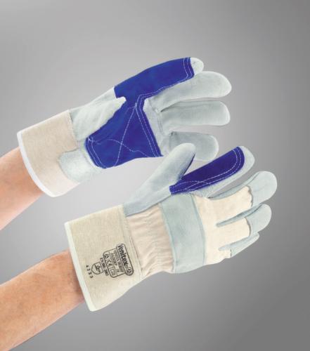 Guanti da lavoro, lino/vacchetta, formato Formato unit.