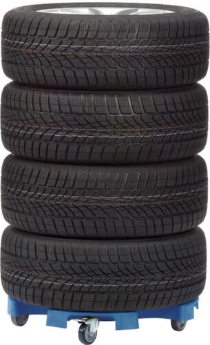 fetra Rullo gommato per TYRE TROLLEY 8 pneumatici/4 ruote complete