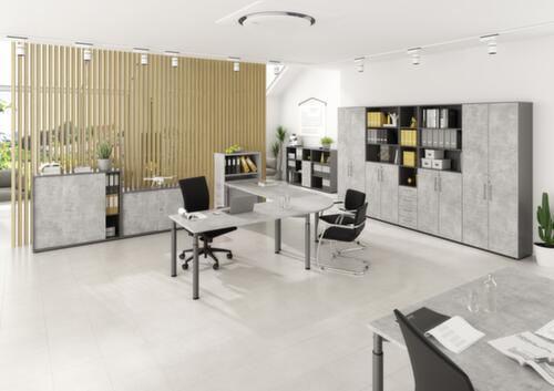 Scrivania 9Y con struttura a 4 gambe