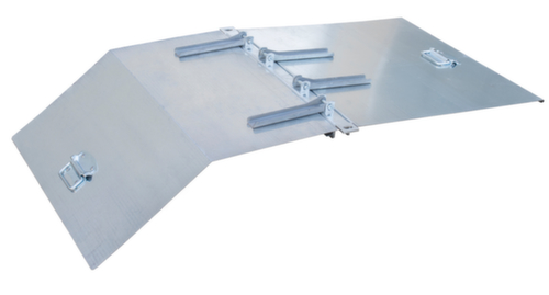 Bauer Coperchio a cerniera in 2 pezzi per contenitore ribaltabile