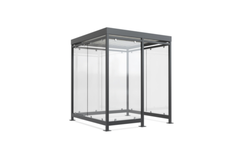 WSM Rifugio per fumatori, larghezza x profondità 2165 x 2165 mm