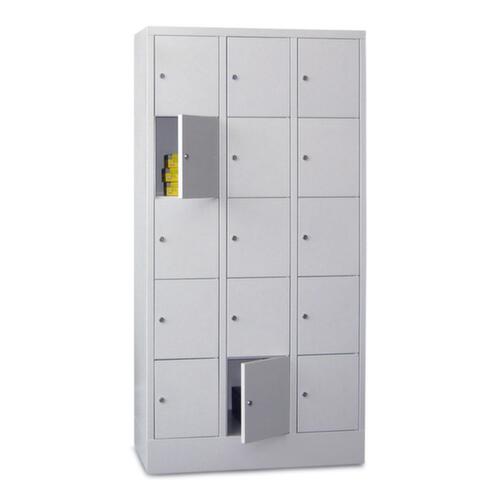 PAVOY Blocco armadietti Basis grigio chiaro con fino a 20 scomparti