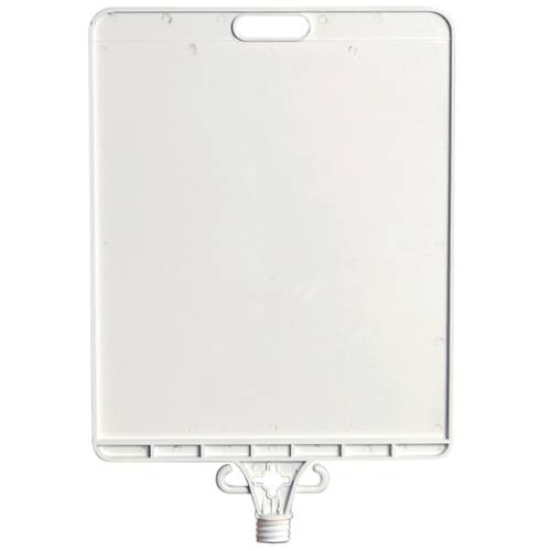 cartello per set di colonnine con catena, bianco