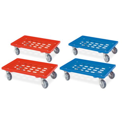 Set di carrelli portacasse con piano di carico in rete