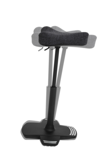 Topstar Sostegno in piedi Sitness Work High Falcon con supporto con bordo inclinabile, altezza sedile 570 - 850 mm, sedile nero