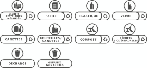 Rubbermaid Set di adesivi Slim Jim®