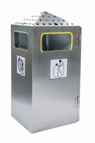 Posacenere combinato PYRAMIDE con 4 aperture per il lancio