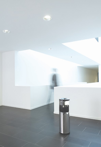 Posacenere combinato in acciaio inox MAGNUM con testa di spegnimento