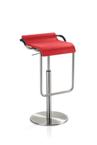 Mayer Sitzmöbel Sgabello da bar regolabile in altezza myOPUS, sedile rosso