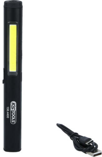 Lampada d'ispezione a LED COB Stripe 350 Lumen con UV Spot LED e puntatore laser