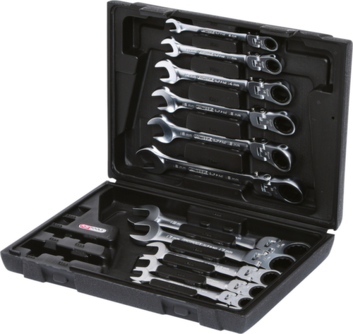 GEARplus Set di chiavi a cricchetto articolate