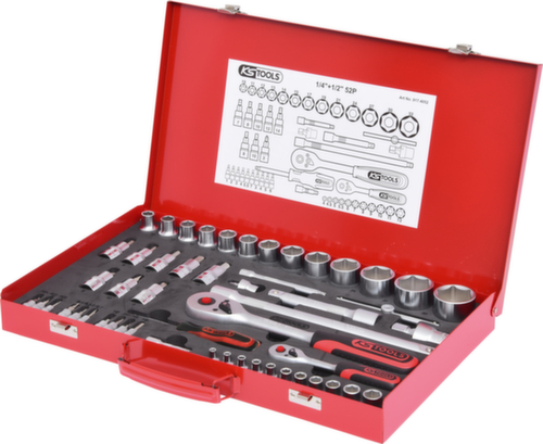 Set di chiavi a bussola 1/4"+1/2"