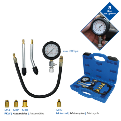 Set di tester di compressione per motori a benzina