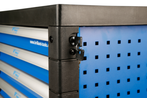 Carrello da officina BLU/ARANCIO con 7 cassetti e 207 attrezzi di prima qualità