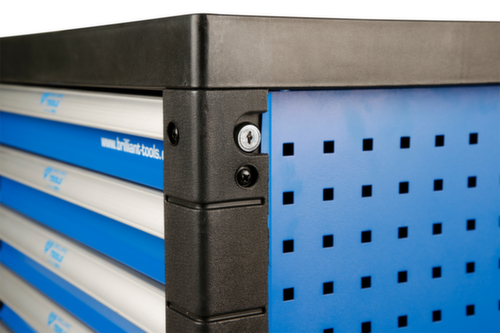 Carrello da officina BLU/ARANCIO con 7 cassetti e 207 attrezzi di prima qualità