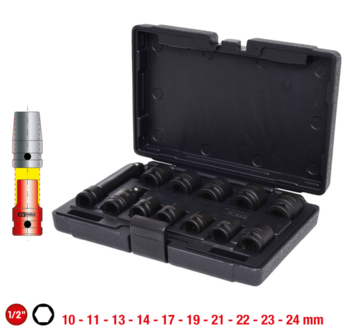 Set di prese elettriche esagonali da 1/2"