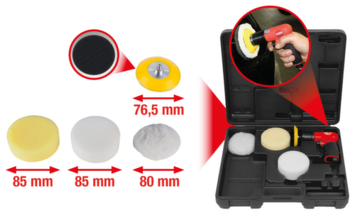 Set di mini lucidatrici ad aria da 1/4"