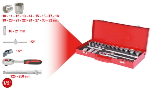 Set di chiavi a bussola da 1/2"