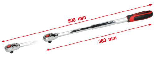 1/2" CHROMEplus cricchetto telescopico reversibile