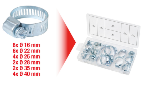 Assortimento di fascette stringitubo