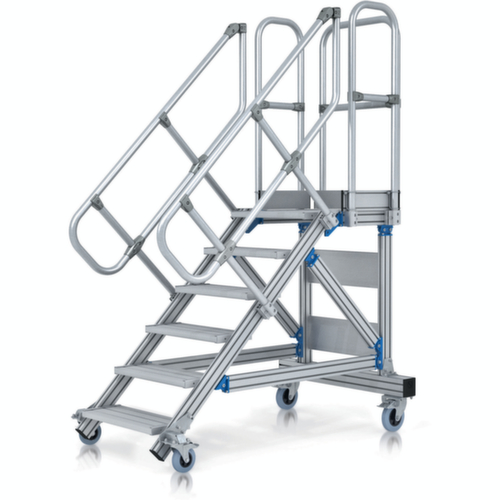 ZARGES Scala a piattaforma con salita su un lato