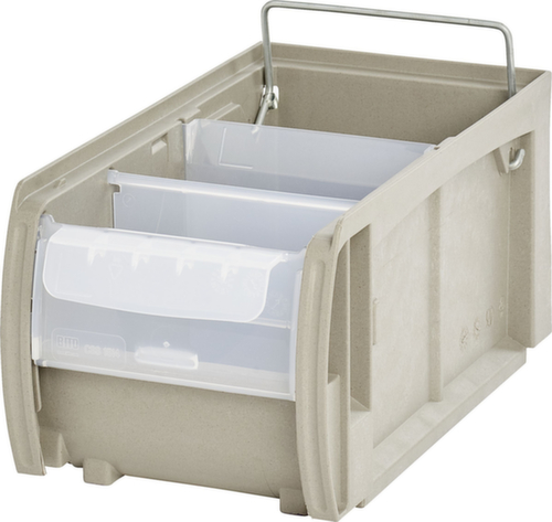 BITO Scatola portaoggetti aperta con vetro scorrevole