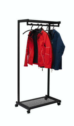 appendiabiti compatto MAULbolero mobile, RAL9004 nero segnale