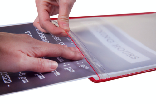 tarifold portadocumenti idrorepellente Drypocket, DIN A4, per fissaggio con magnete