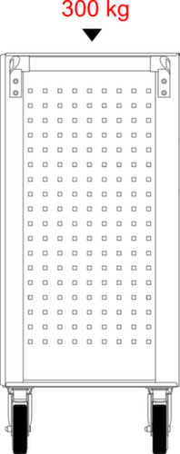 Carrello da officina ECOline BLACK/ROT con 7 cassetti e 515 utensili di prima qualità