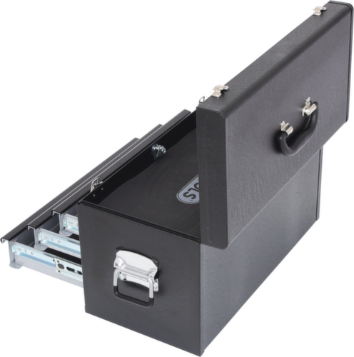 Cassettiera con 3 cassetti-nera