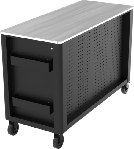 PERFORMANCEplus P45 BLACK/ROT Carrello da officina con 14 cassetti