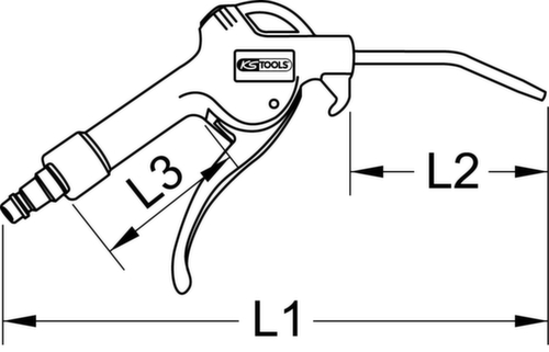 Pistola di soffiaggio universale ad aria compressa