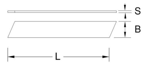 Lame a scatto 0,5x18x100 mm