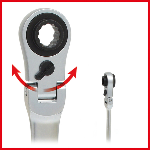 Chiave a doppio anello con giunto reversibile 4 in 1 GEARplus