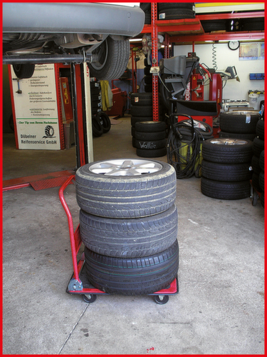 Carrello a piattaforma per magazzino e officina