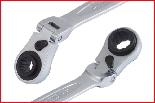 Chiave a doppio anello con giunto reversibile 4 in 1 GEARplus