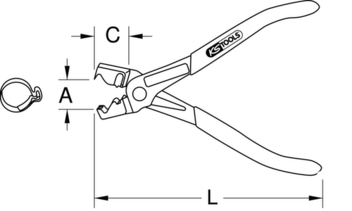 Pinze per fascette stringitubo a scatto