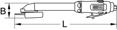 Levigatrice ad aria compressa a barra da 3/8"