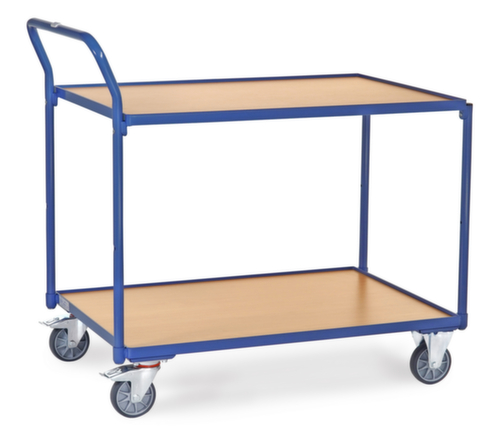 fetra Carrello a ripiani con ripiani in legno