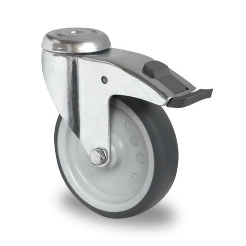 Cascoo Ruota orientabile a foro passante con fermo