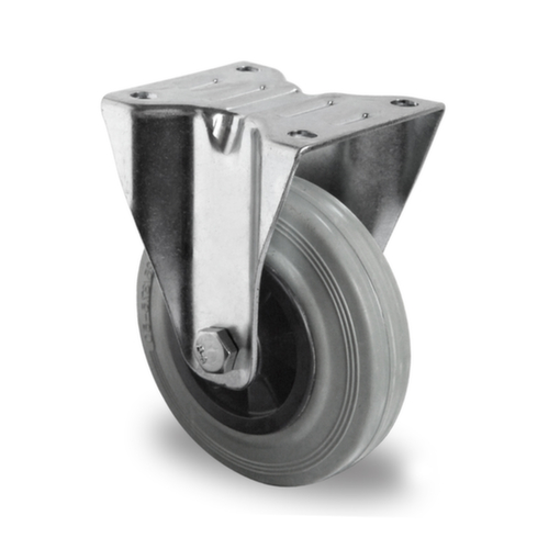 Cascoo Ruota fissa, carico massimo 70 kg, gommatura in gomma solida