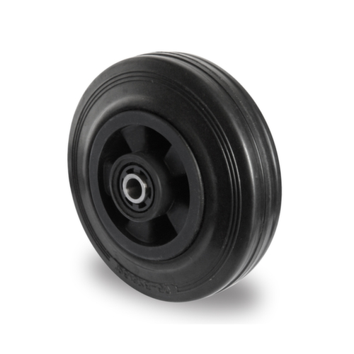 Cascoo Ruota incorporata, carico massimo 205 kg, gommatura in gomma solida