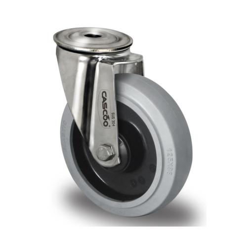 Cascoo Ruota orientabile con foro passante