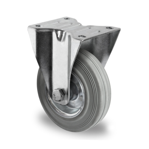 Cascoo Ruota fissa, carico massimo 100 kg, gommatura in gomma solida