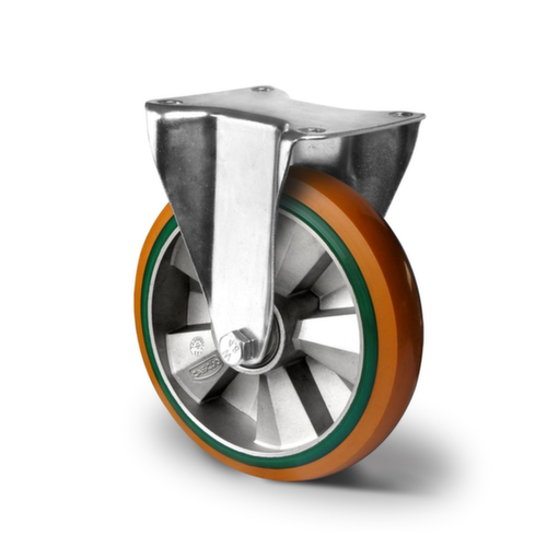 Cascoo Ruota fissa, carico massimo 600 kg, gommatura in poliuretano